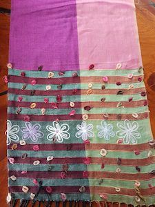 Products: Pink and Purple Indian shawl - ShawlyNot