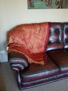 Products: Sofa Throw in Red - ShawlyNot