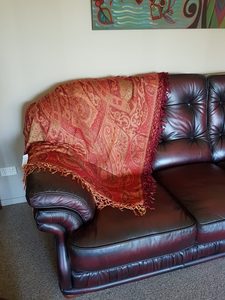 Products: Sofa Throw in Red - ShawlyNot