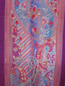 Products: Multi Colour Embroidered Pashmina - ShawlyNot