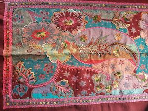 Products: Multi coloured embroidered shawl - ShawlyNot