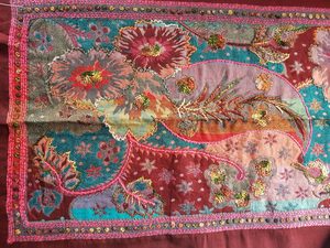 Products: Multi coloured embroidered shawl - ShawlyNot