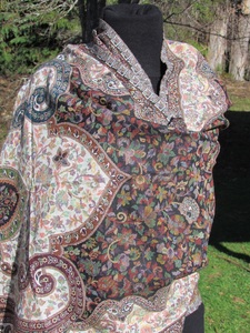 Mosaic and paisley hand woven shawl - ShawlyNot