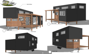 Products: Tiny House Plans: HAZEL+ POD +PORCH Shaye's Tiny Homes