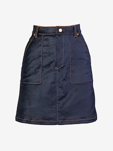 Velvet Skirt - Ink - Shebby
