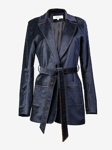 Velvet Blazer - Ink - Shebby