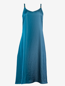 Products: Recycled Polyester Slip Dress - Petrol - Shebby
