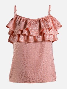 Ruffle Cami - Soft Pink - Shebby