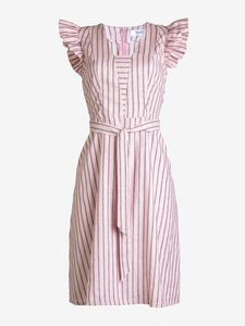 Flutter sleeve dress - Rose - Shebby