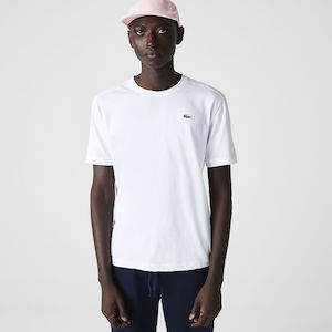 Mens Tops: Lacoste Crew Neck Sport T-Shirt