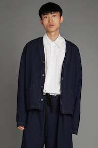 Mens Jersey Hoodie: Zambesi Campus Jacket - Inkwell