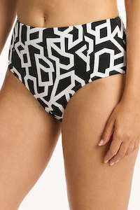 Swim Wear: Sea Level Deco Panelled High Waist Pant
