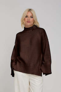 Blak Bring It Back Jumper in Chocolate