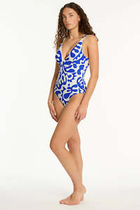 Sea Level Seascape Scoop Panel One Piece