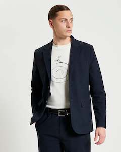 Ben Sherman Seersucker Blazer - Midnight