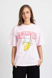 Womens Tops 1: Federation Tour Tee Banana Cat