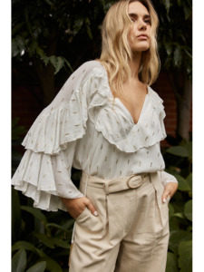 Fate & Becker Delia Ruffle Top