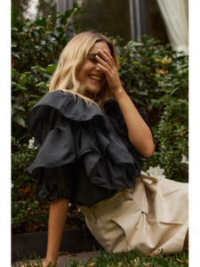 Womens Tops 1: Fate & Becker Celeste Ruffled Blouse