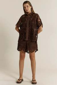 Womens Tops 1: Fate+Becker Elara Broderie Blouse