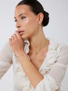 Guess Crystal G Pave Necklace