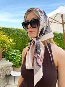 Dark Hampton Joel Hart Form Silk Scarf Large