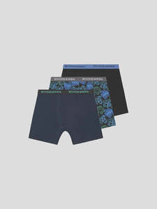 Active Wear: Scotch & Soda Men's Boxer Brief 3 Pack Blue/Green