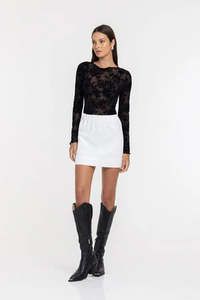 Blak Gigi Top - Black Floral