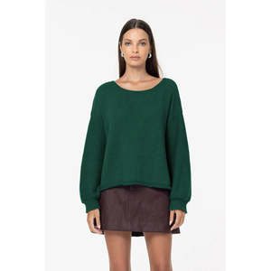 Womans Jersey Hoodie: Blak Close Sweater