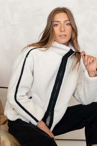 Womens Tops 1: Among The Brave Chalet Taupe Sherpa Jacket