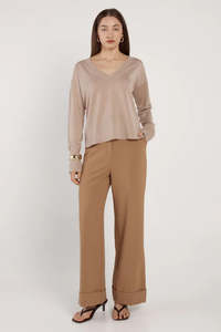 Womens Tops 1: Sass Oriane Sparkle V Knit