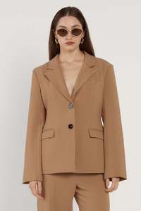 Womans Jersey Hoodie: Fate & Becker Elka Waisted Blazer