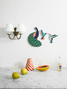 Furniture: Jones & Co Canopy Peacock Wall Tile