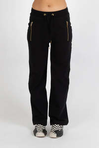 Active Wear: Federation Loose Leg Escape Trackies with Gold