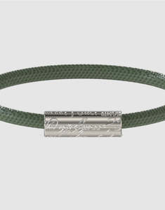 Guess Silver-Tone 6MM Leather Bracelet