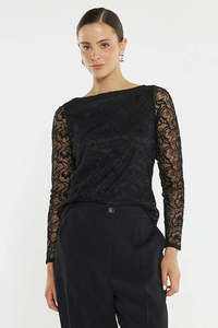 Sass Effie Mesh Top