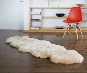 Frontpage: Double Sheepskin Rug - Honey - NZ Made