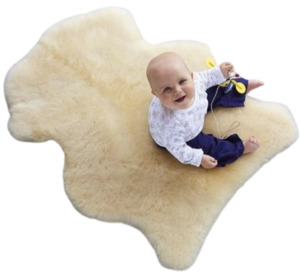 Sheepskin Baby Rug - Short Wool - NZ Made