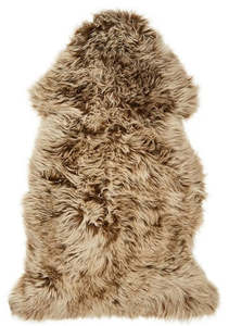 Sheepskin Rugs: Single Large Sheepskin Rug - Cappuccino