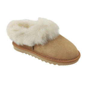 Childrens Slippers: Kids 'Little Weka' Slippers - Chestnut - SALE!