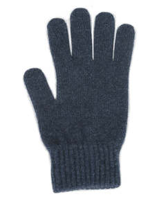 Lothlorian Possum & Merino Unisex Gloves, Denim