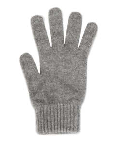 Lothlorian Possum & Merino Unisex Gloves, Silver
