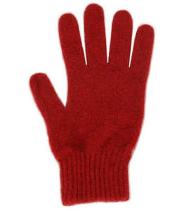 Lothlorian Possum & Merino Unisex Gloves, Red