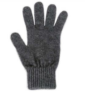 Lothlorian Possum & Merino Unisex Gloves, Charcoal/Grey