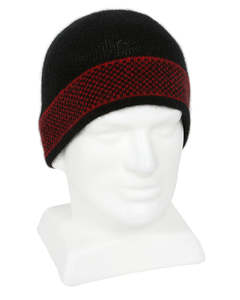 Lothlorian Possum & Merino Unisex Beanie and Scarf Morse Set - Red