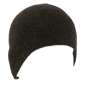 Lothlorian Possum & Merino Unisex Double Thickness Skull Beanie, Brown Marl