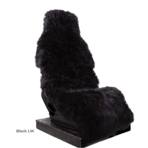 Sheepskin Car Seat Covers: Sheepskin Car Seat Cover - Black - NZ Made