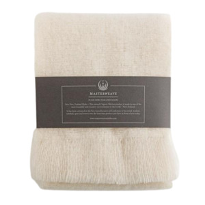 Organic Merino Scarf - Pearl