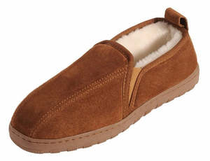 All Sheepskin Slippers And Boots: Men's Charlie Slipper - Walnut