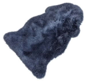 Frontpage: Single Large Sheepskin Rug - Velvet Navy