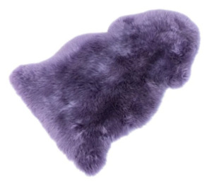 Frontpage: Single Large Sheepskin Rug - Violet
